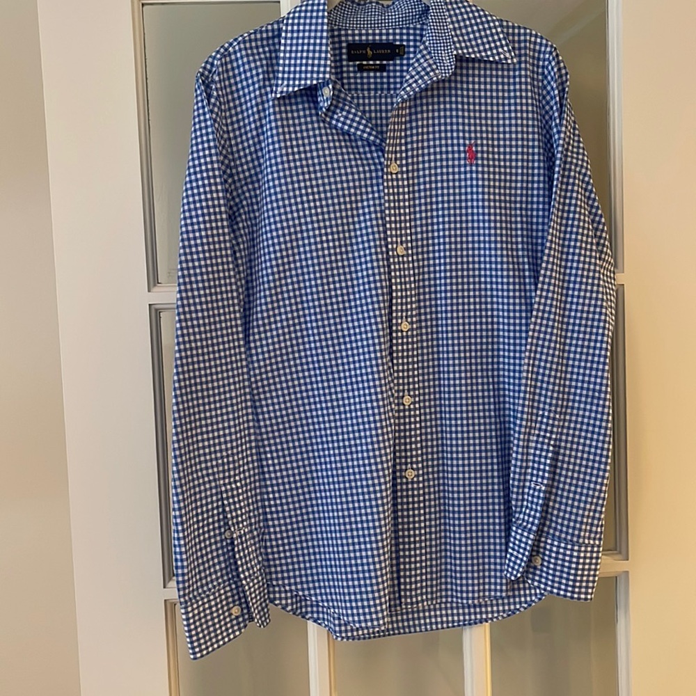 Cotton checked blouse